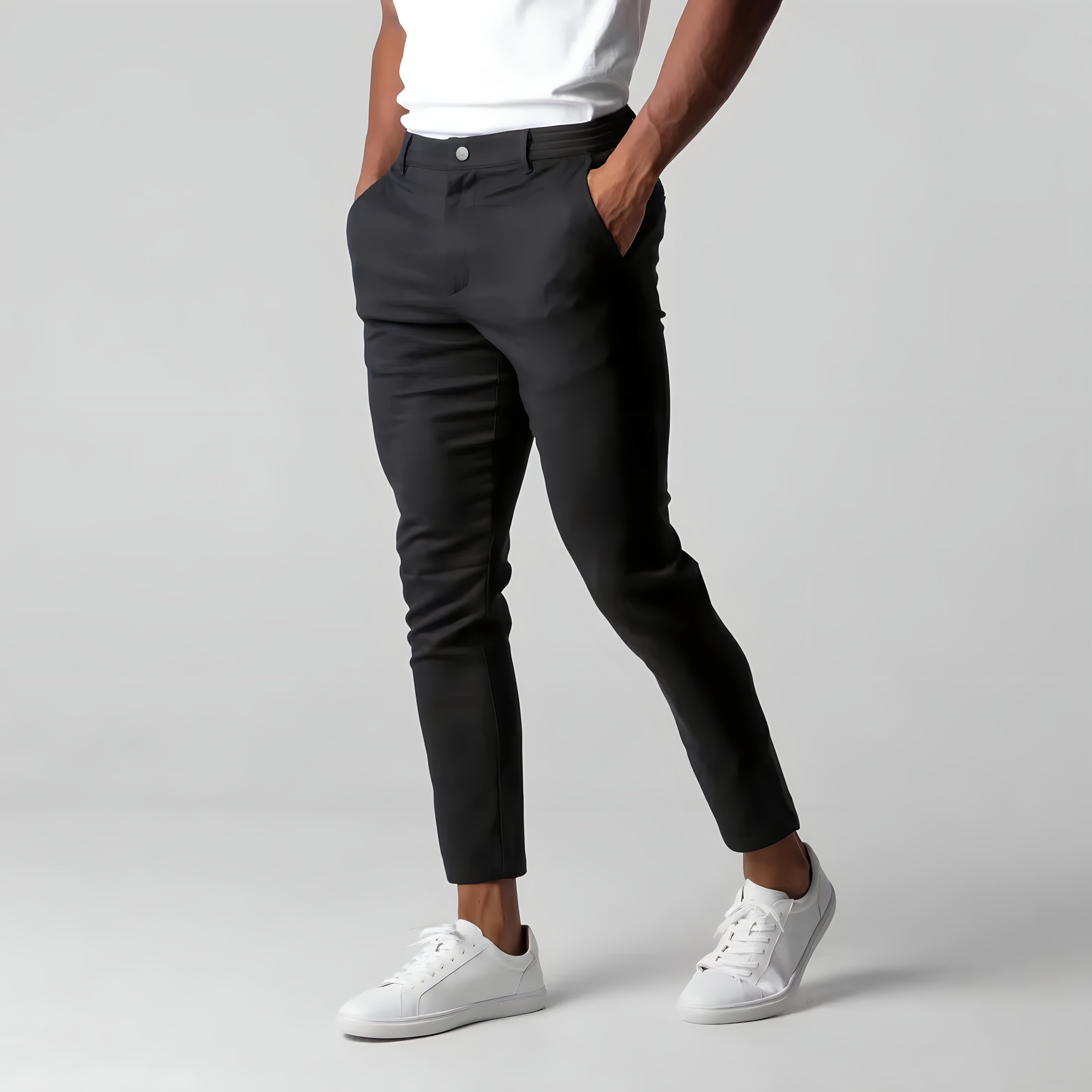 Chinos hombre elásticos elegantes cómodos – estilo moderno versátil diario