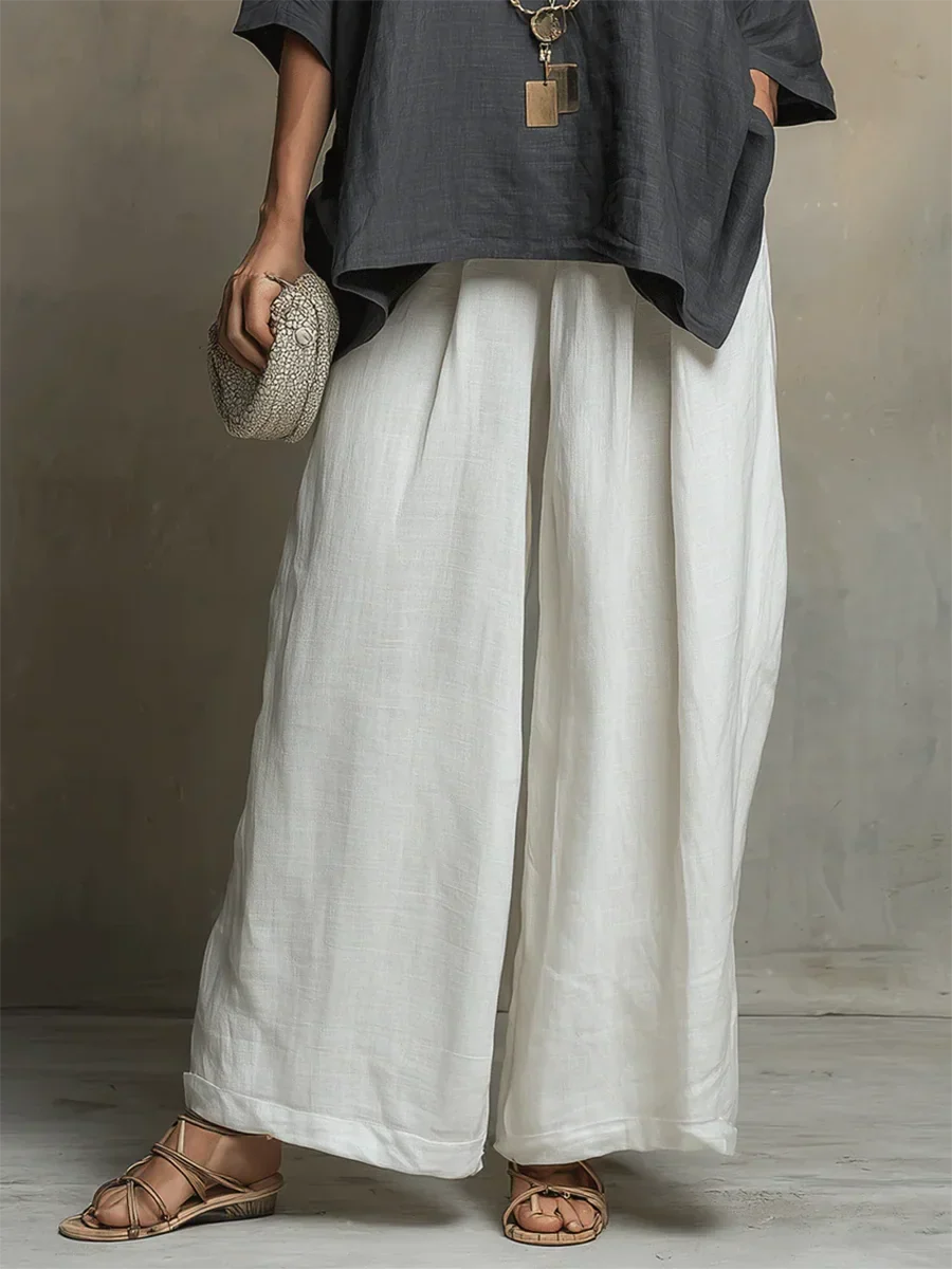 Conjunto mujer lino dos piezas – outfit suelto elegante verano