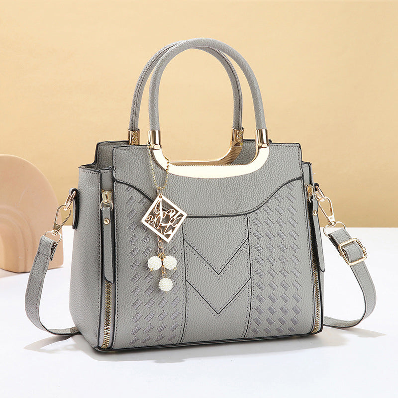 Bolso de mano mujer acolchado con bandolera ajustable