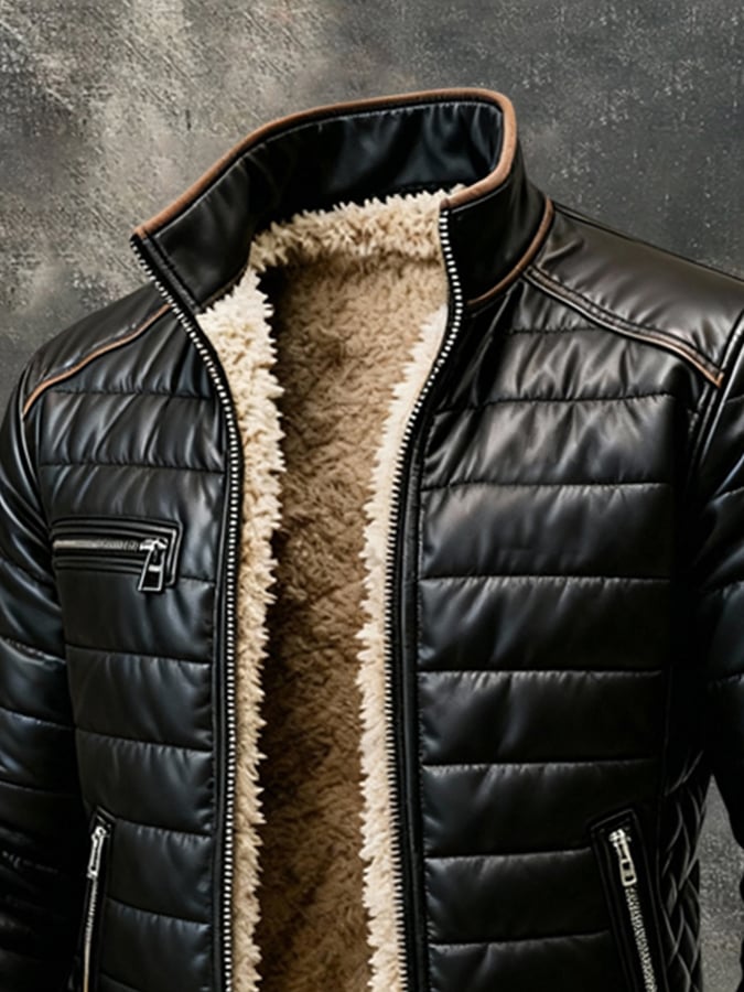 Chaqueta Hombre Acolchada con Forro Térmico – Abrigo Elegante Invierno