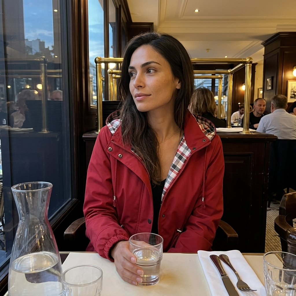 Impermeable largo para mujer con capucha desmontable y forro