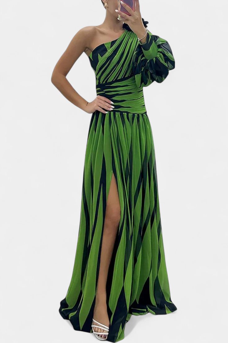 Vestido Maxi Mujer Asimétrico Elegante – Diseño Fluido y Moderno