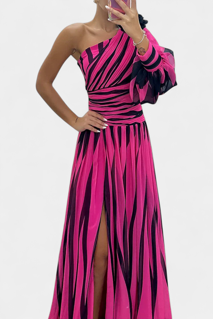 Vestido Maxi Mujer Asimétrico Elegante – Diseño Fluido y Moderno