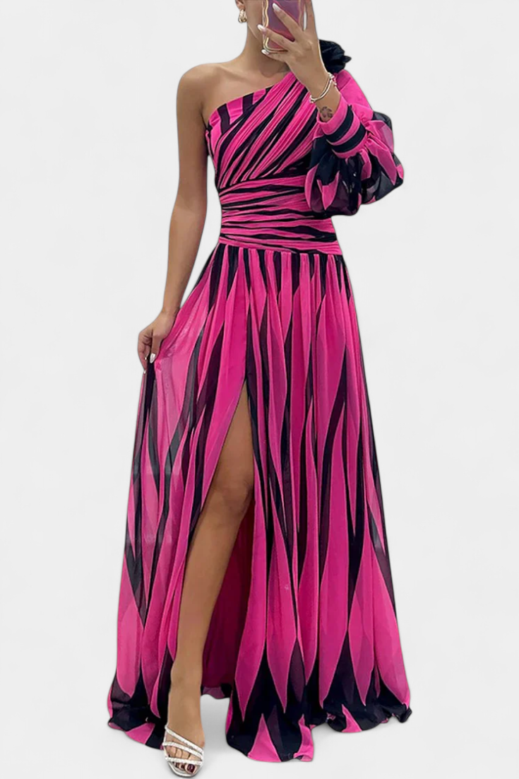Vestido Maxi Mujer Asimétrico Elegante – Diseño Fluido y Moderno