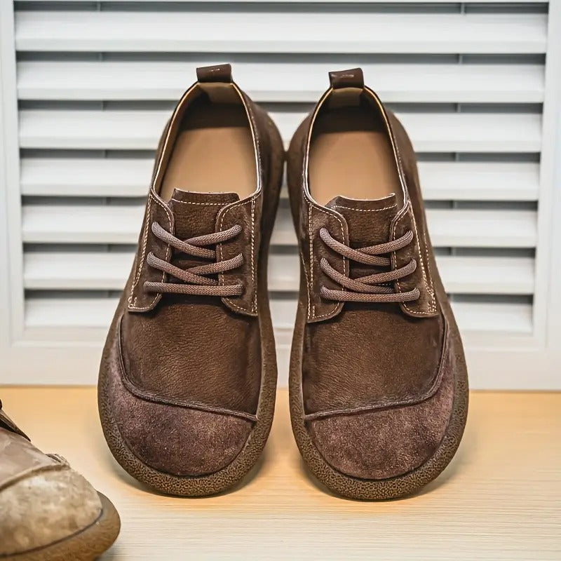Zapatos ortopédicos hombre de cuero con suela cómoda