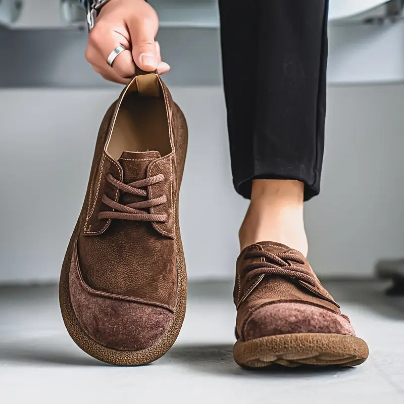 Zapatos ortopédicos hombre de cuero con suela cómoda