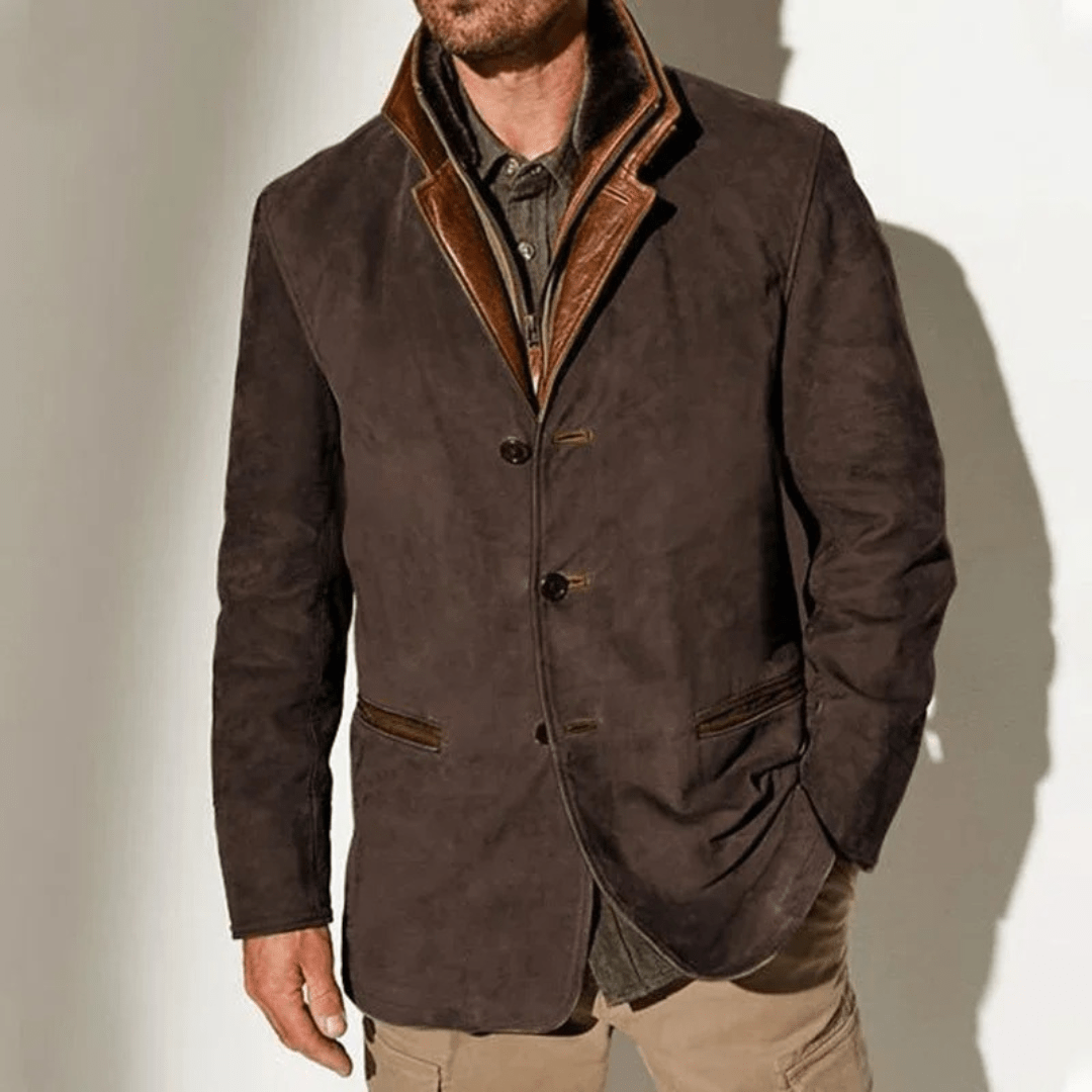 Chaqueta Cuero Hombre Vintage – Estilo Elegante Clásico y Resistente