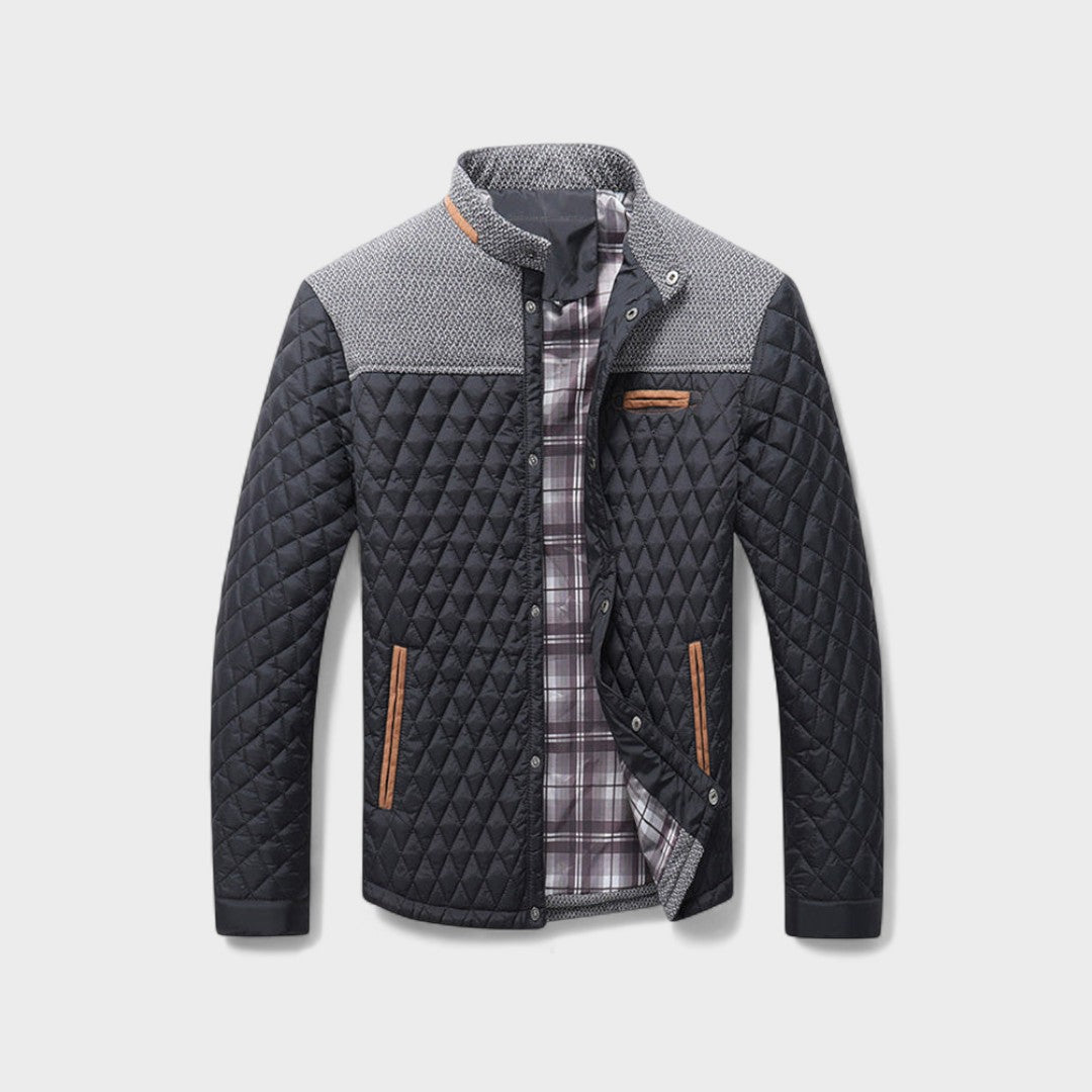 Chaqueta Hombre Acolchada y Resistente – Estilo Clásico para Clima Frío