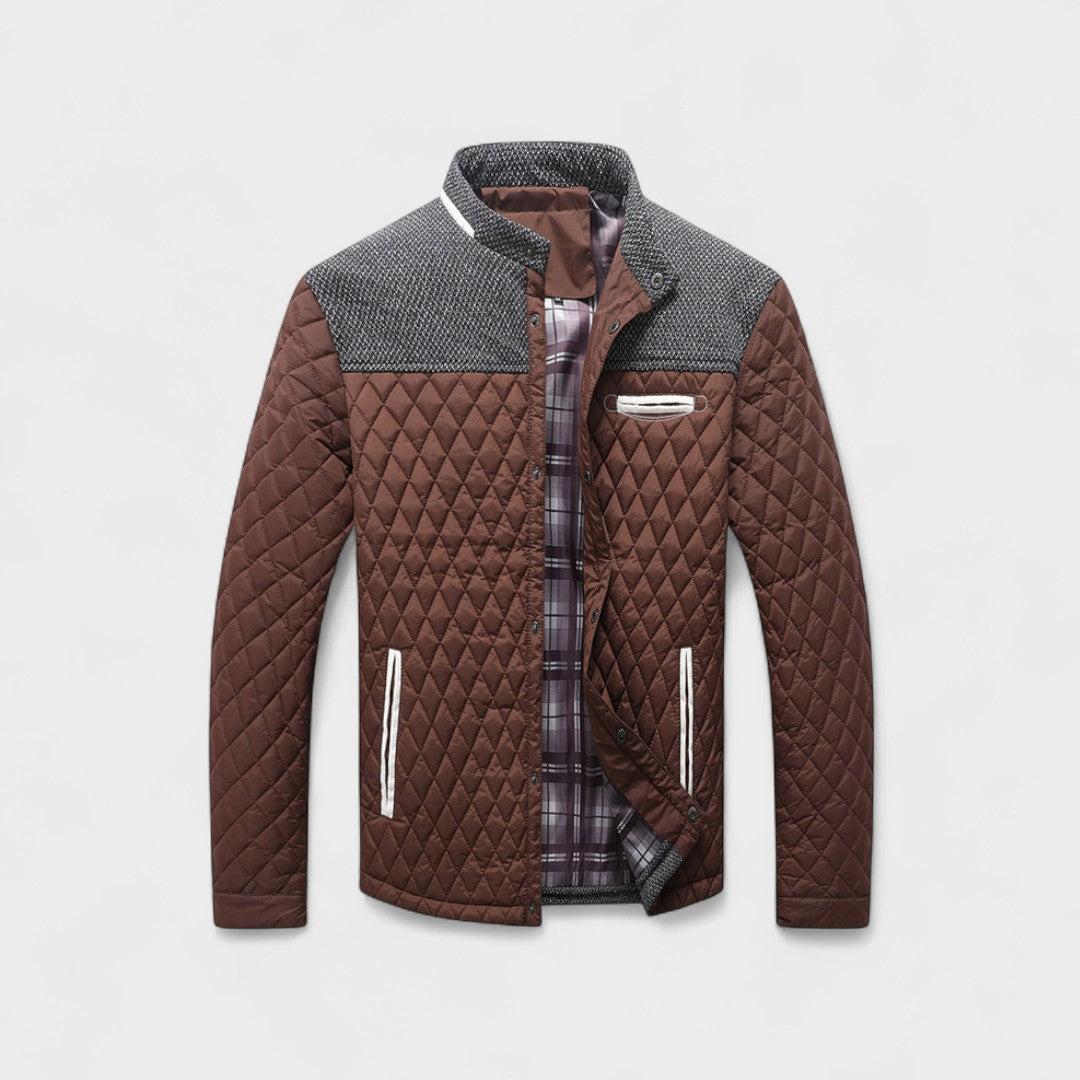 Chaqueta Hombre Acolchada y Resistente – Estilo Clásico para Clima Frío