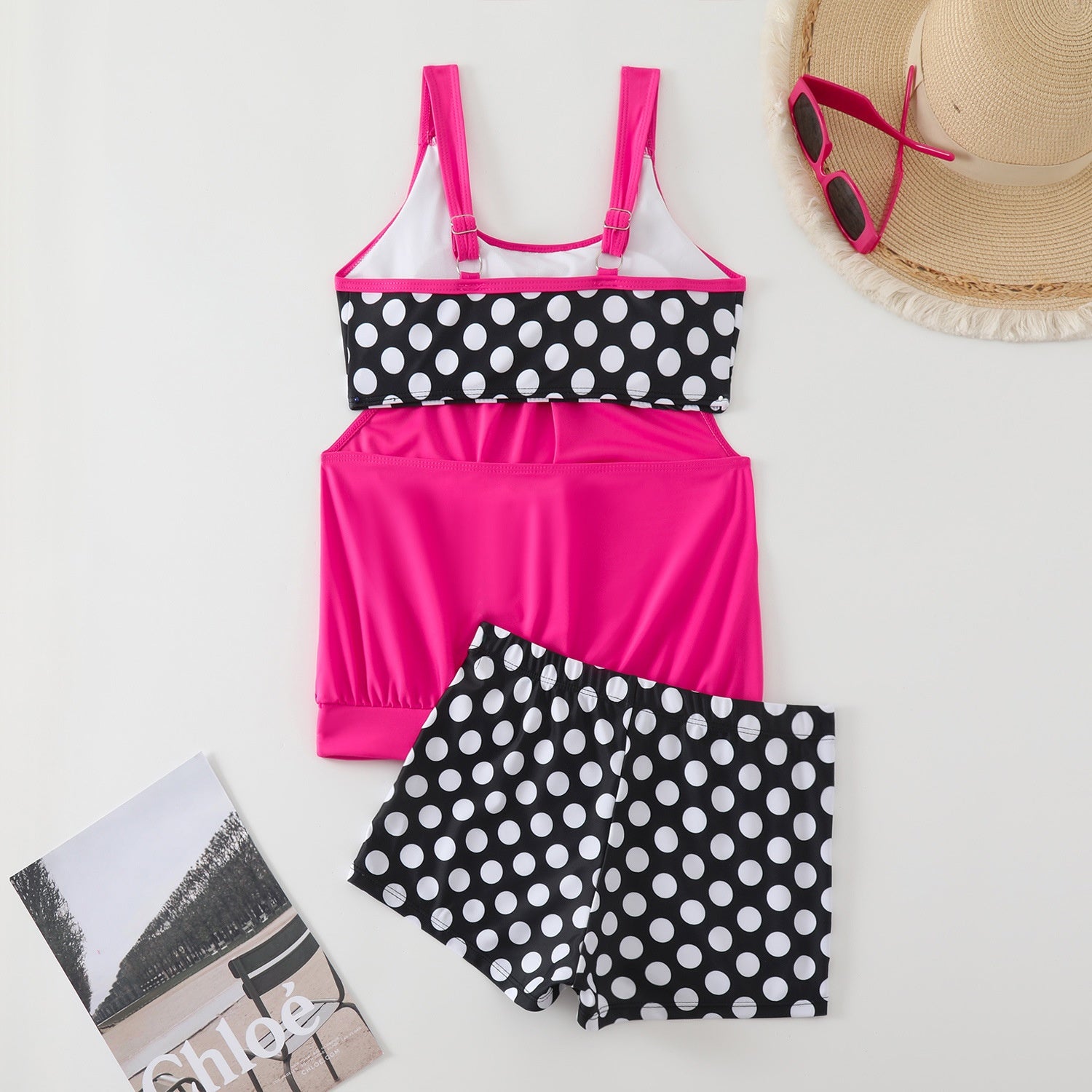 Bikini Mujer Lunares Elegante – Cintura Alta Verano