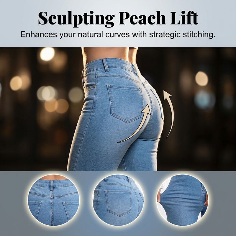 Jeans Mujer Cintura Alta Acampanados – Estilo Favorecedor y Moderno
