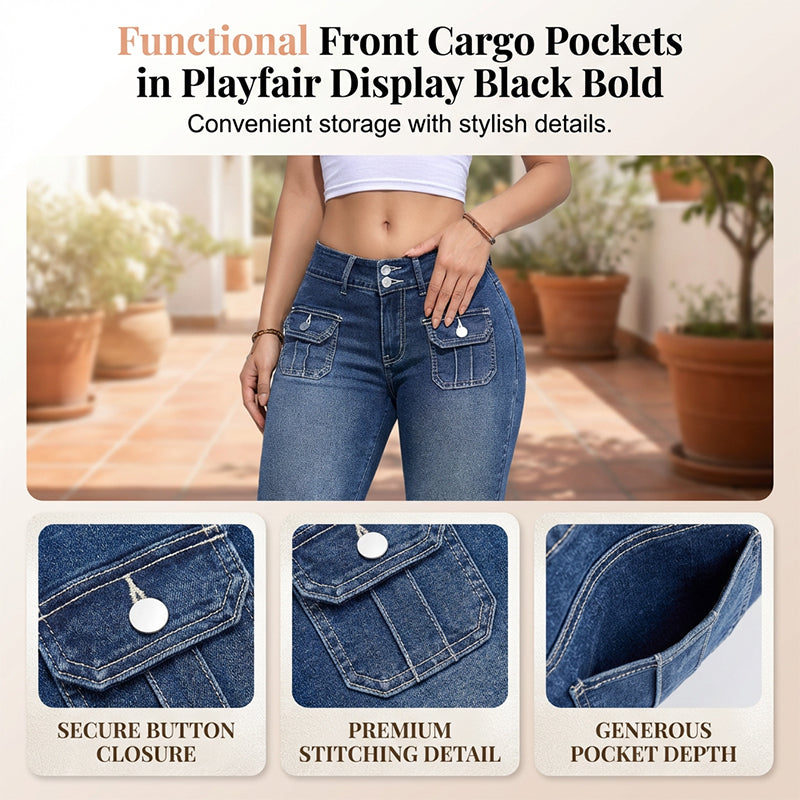 Pantalones Capri Denim Mujer Ajustados – Estilo Cómodo y Moldeador
