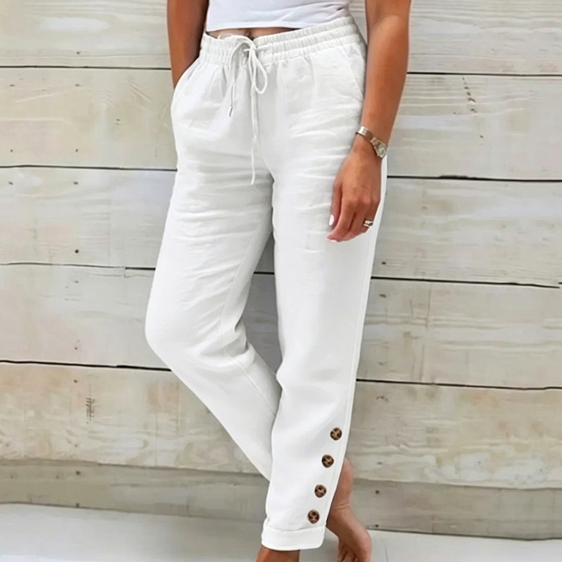 Pantalón ligero para dama con cintura ajustable