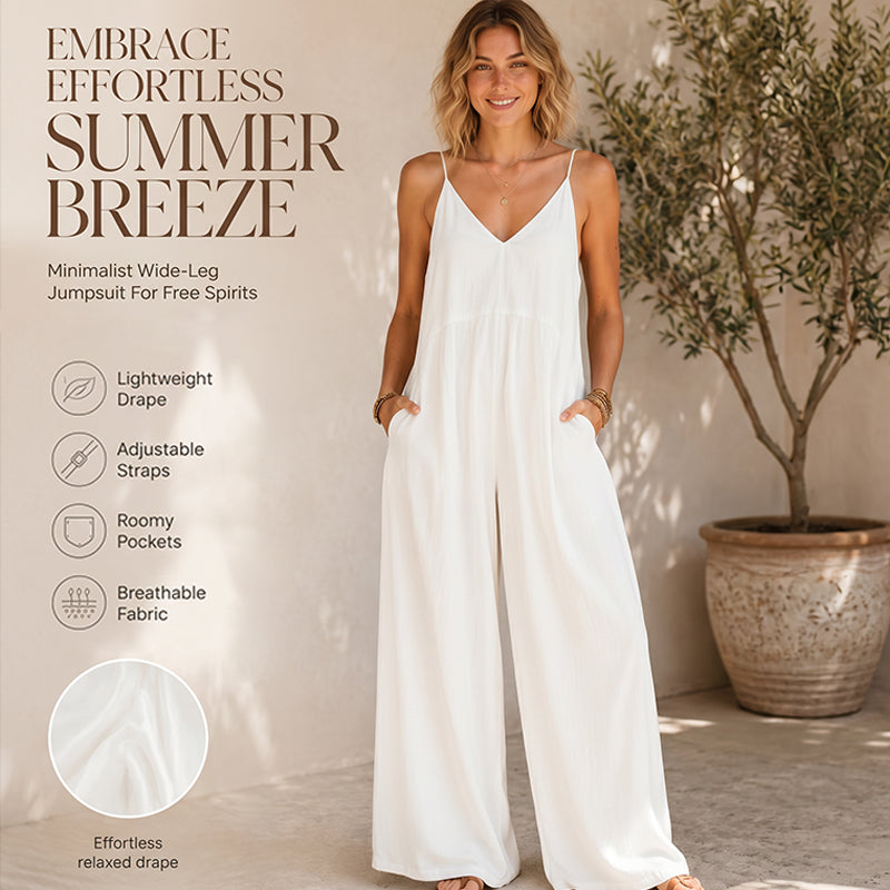 Mono palazzo tejido ligero con tirantes para verano casual chic