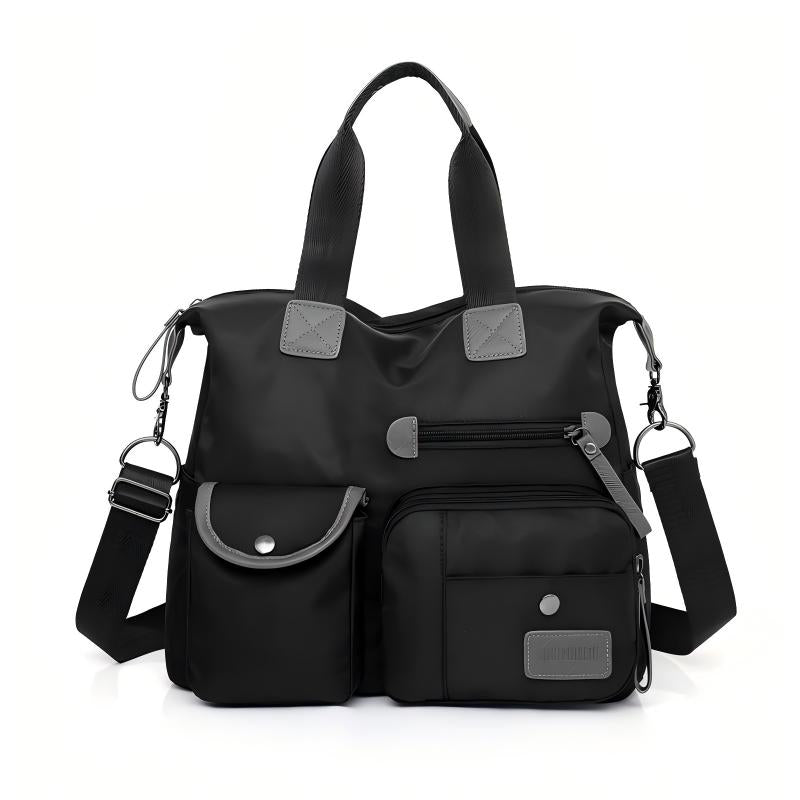 Gran bolso tote impermeable de nylon para mujer
