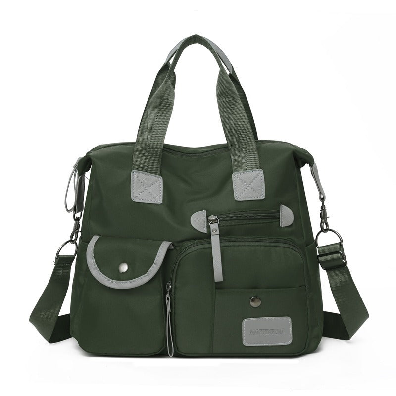 Gran bolso tote impermeable de nylon para mujer