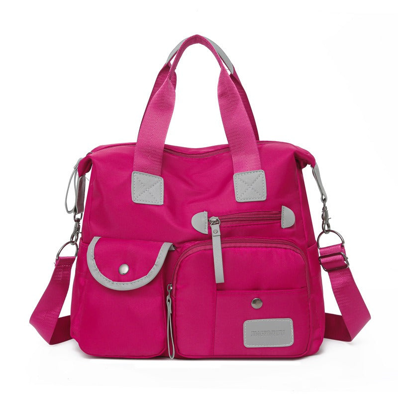 Gran bolso tote impermeable de nylon para mujer