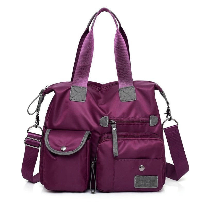Gran bolso tote impermeable de nylon para mujer