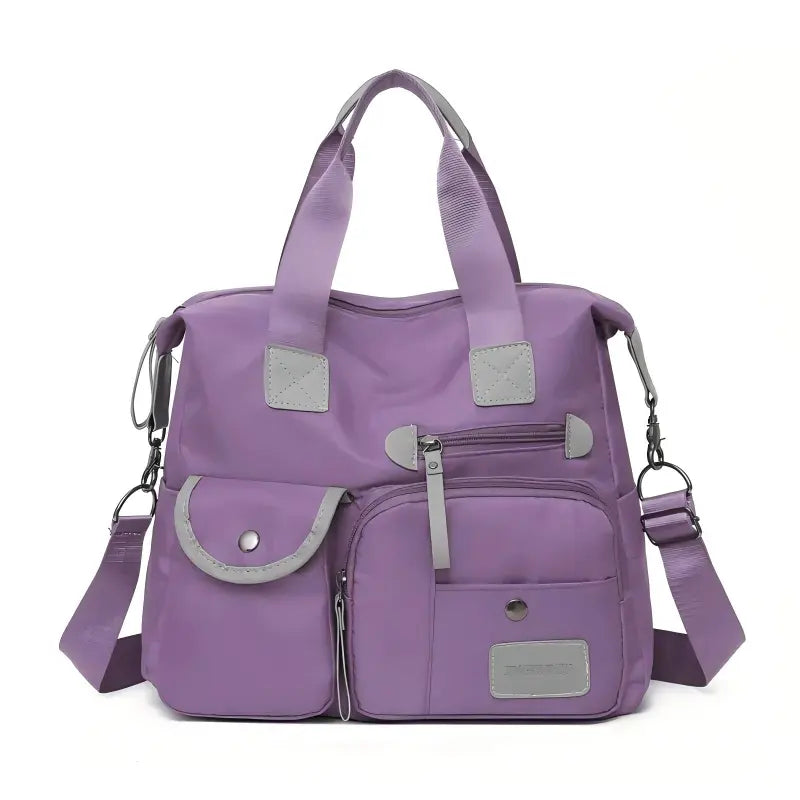 Gran bolso tote impermeable de nylon para mujer