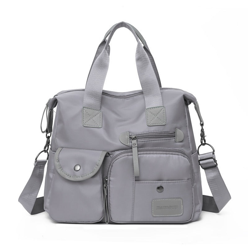 Gran bolso tote impermeable de nylon para mujer