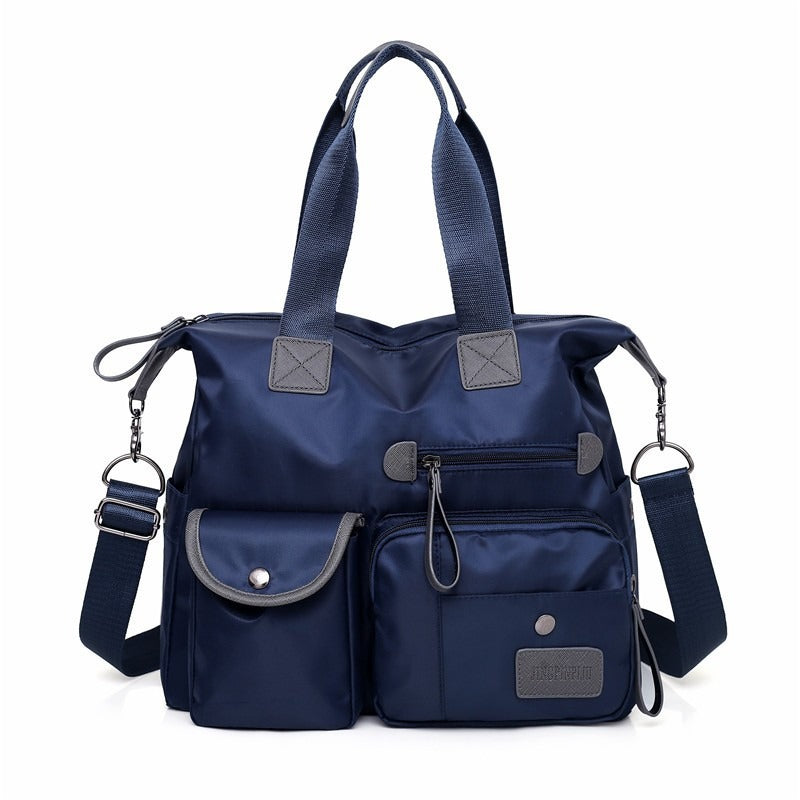 Gran bolso tote impermeable de nylon para mujer