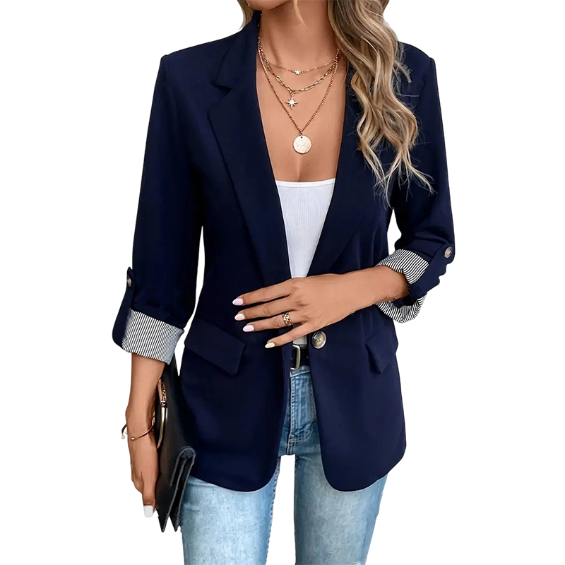 Blazer ligero mujer con solapa y corte estructurado