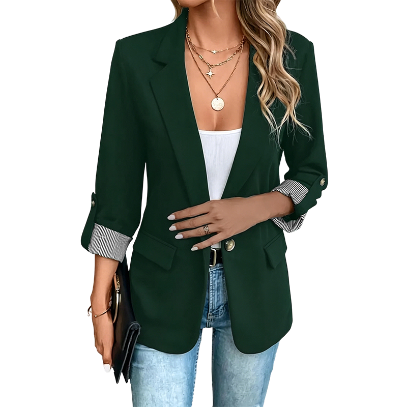 Blazer ligero mujer con solapa y corte estructurado