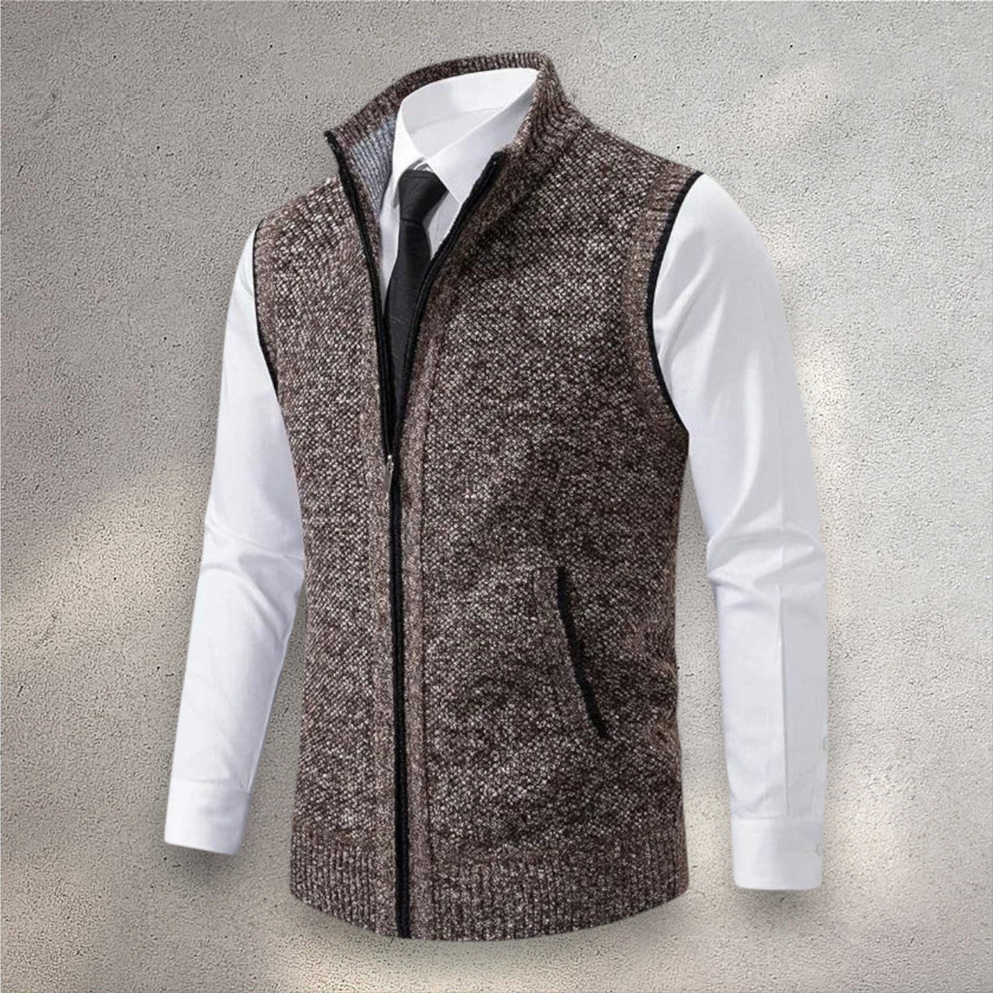 Chaleco Hombre de Punto Elegante – Diseño Ligero con Cierre Completo