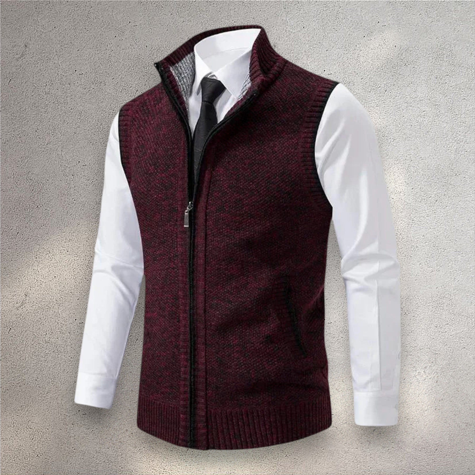 Chaleco Hombre de Punto Elegante – Diseño Ligero con Cierre Completo