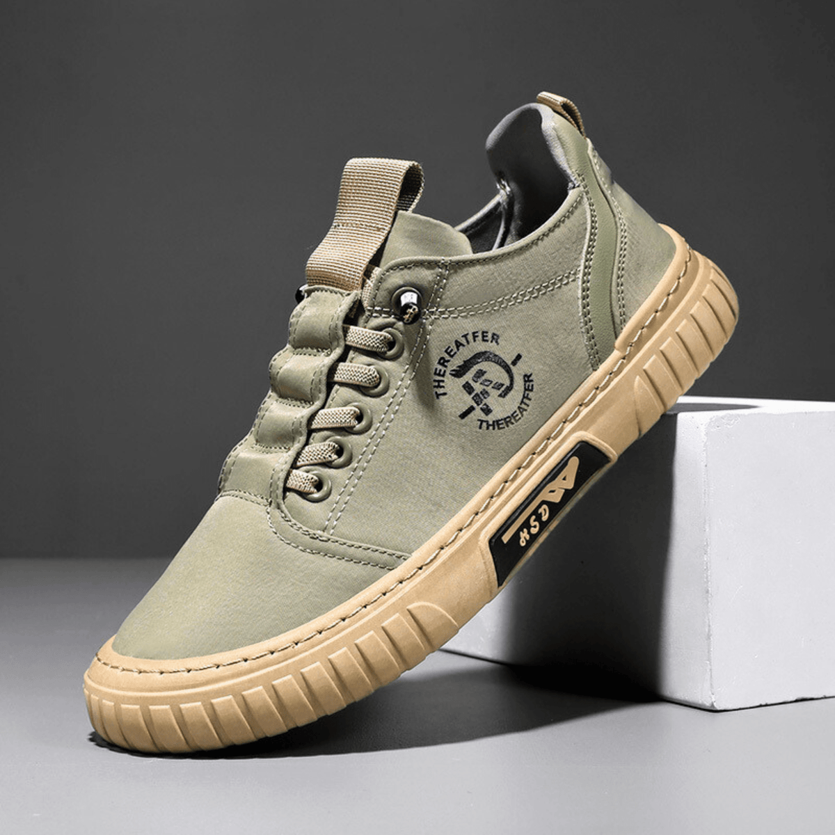 Zapatillas de hombre casuales ligeras con suela gruesa