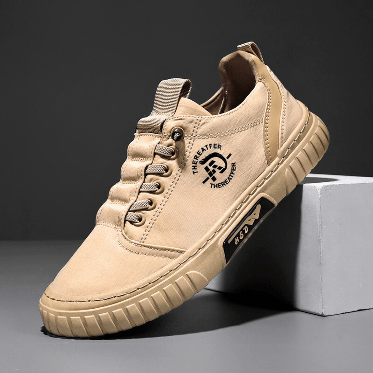 Zapatillas de hombre casuales ligeras con suela gruesa